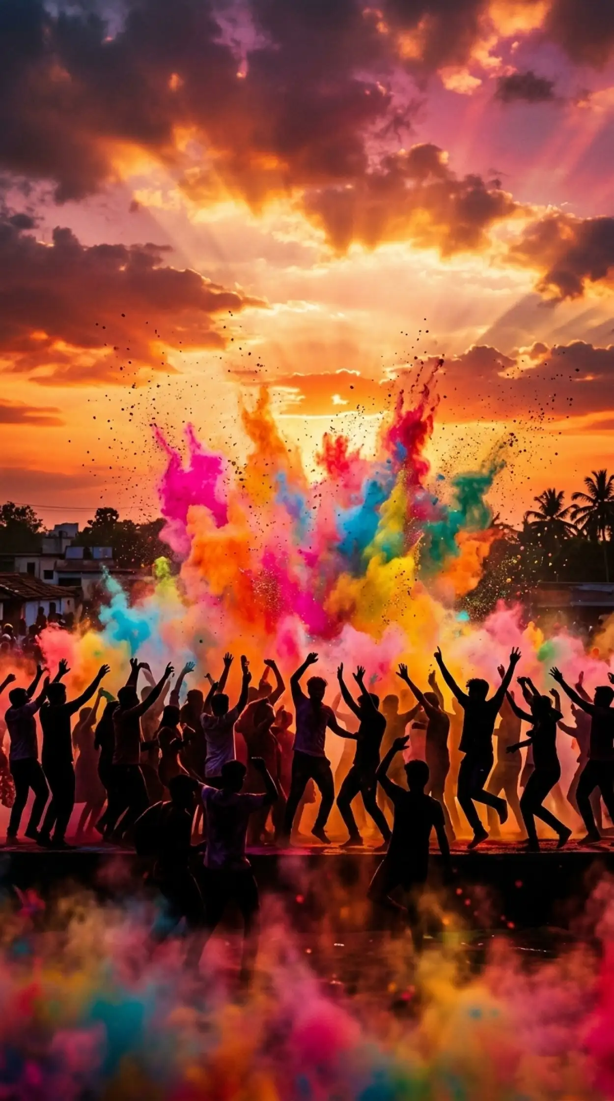 Free Download Holi Event Poster Background Free - High Quality Holi Poster Background Background Image