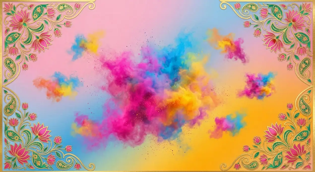 Free Download Holi Poster Background Pastel Color Theme - High Quality Holi Poster Background Background Image