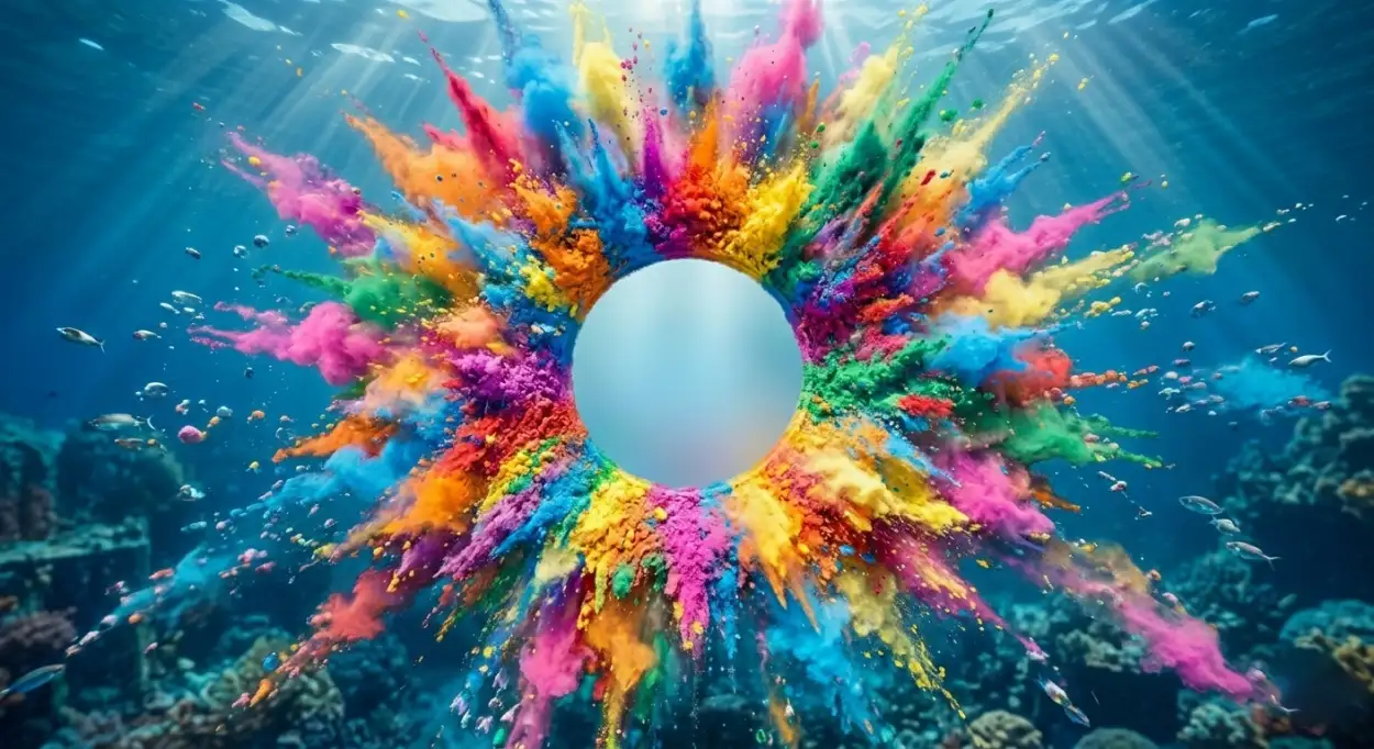 Free Download Holi Poster Background With Gulal Splash - High Quality Holi Poster Background Background Image