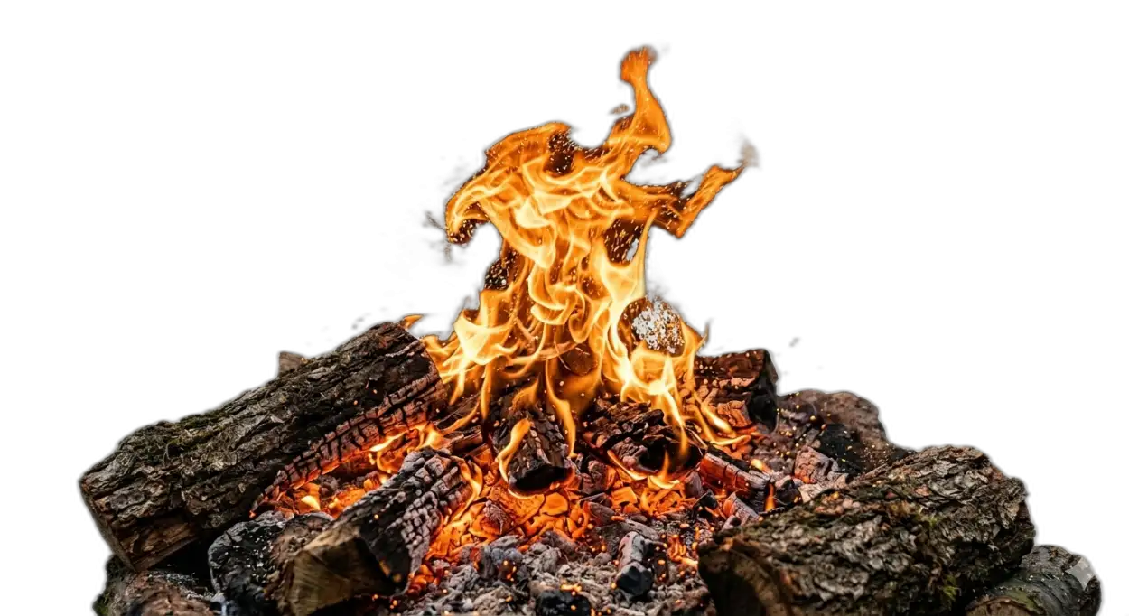 Free Download Holika Dahan Bonfire Hd Cutout Png - High Quality Holika Dahan Fire Png Transparent PNG