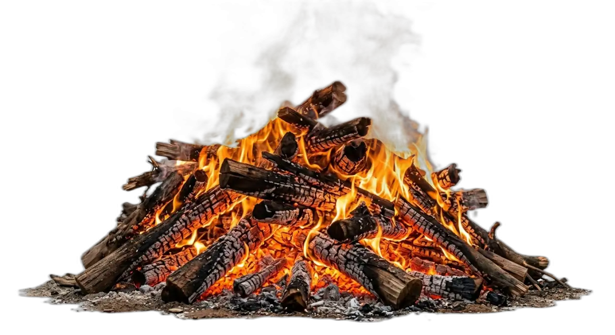 Free Download Holika Dahan Burning Wood Png - High Quality Holika Dahan Fire Png Transparent PNG