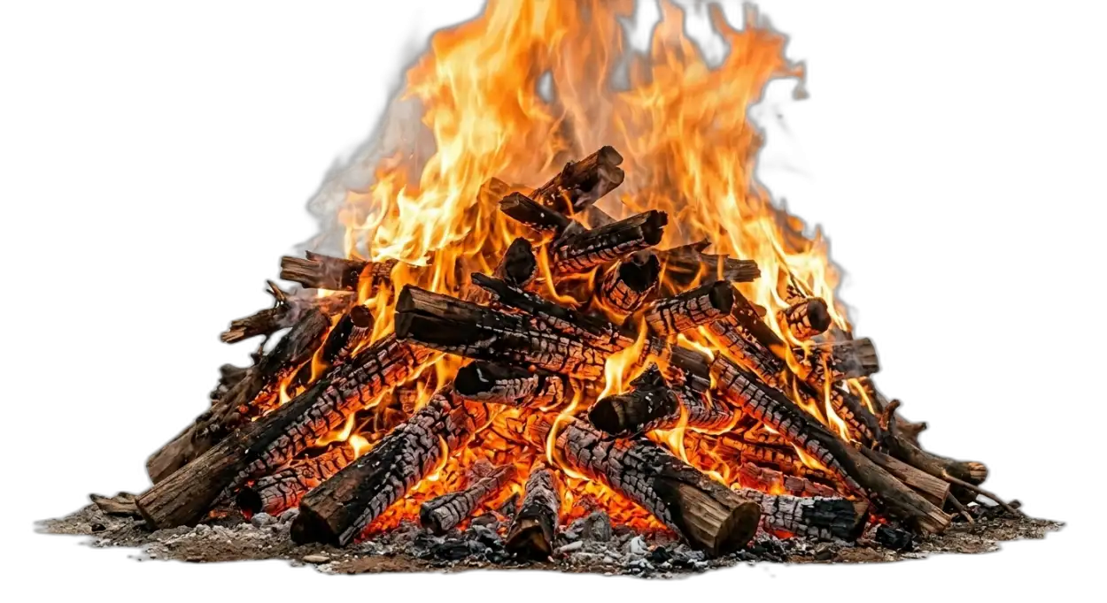 Free Download Holika Dahan Wood Fire Png Image - High Quality Holika Dahan Fire Png Transparent PNG