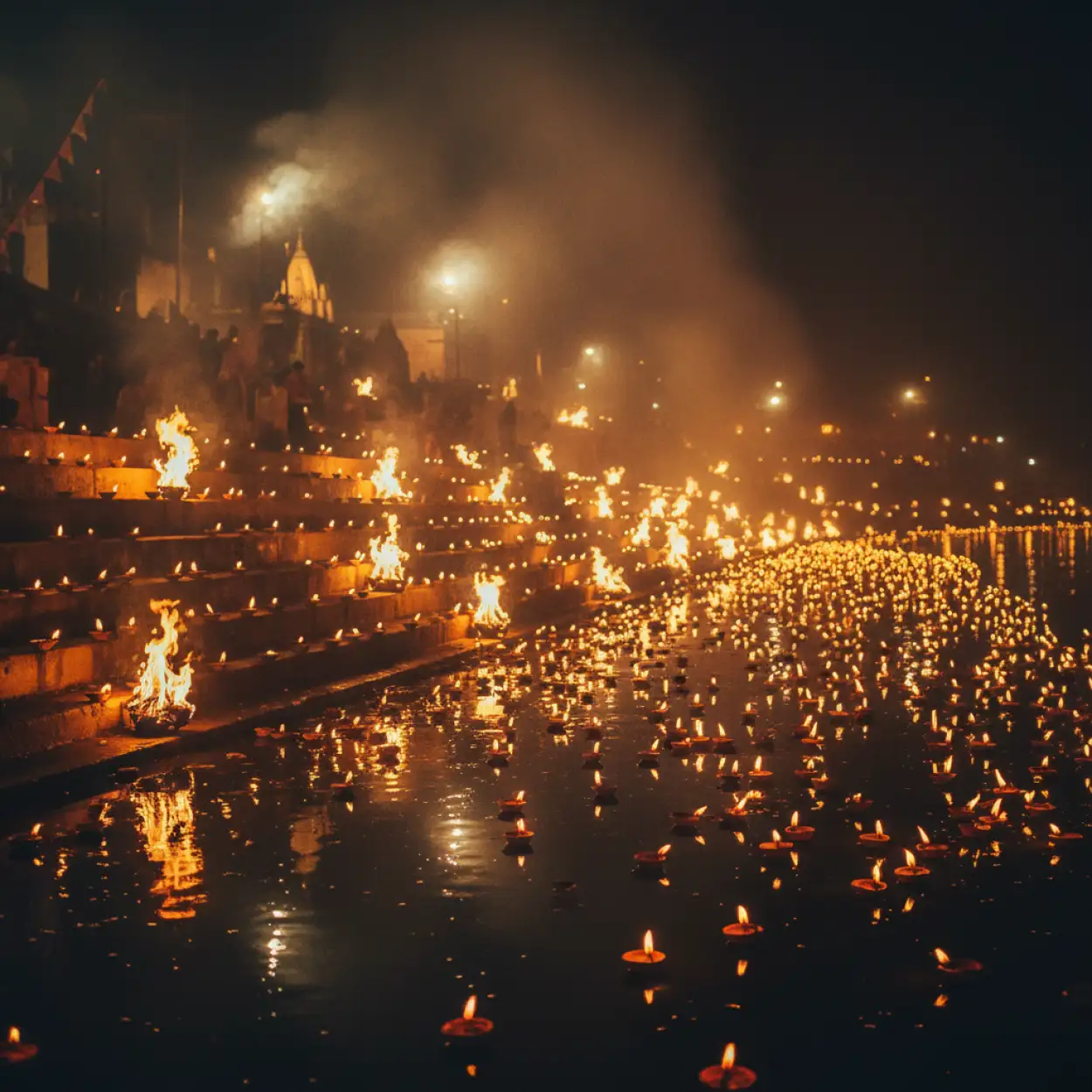 Free Download Holy River Chhath Puja Background For Ad Design - High Quality Chhath Puja Background Background Image