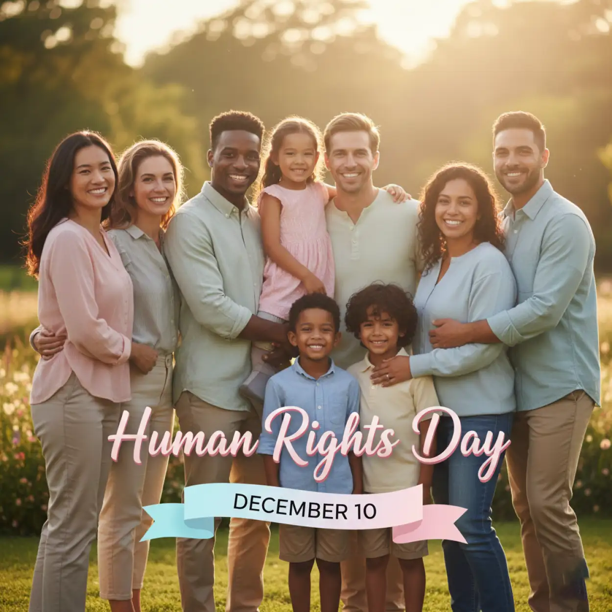 Free Download Human Rights Day Digital Drawing Concept - High Quality Human Rights Day Background