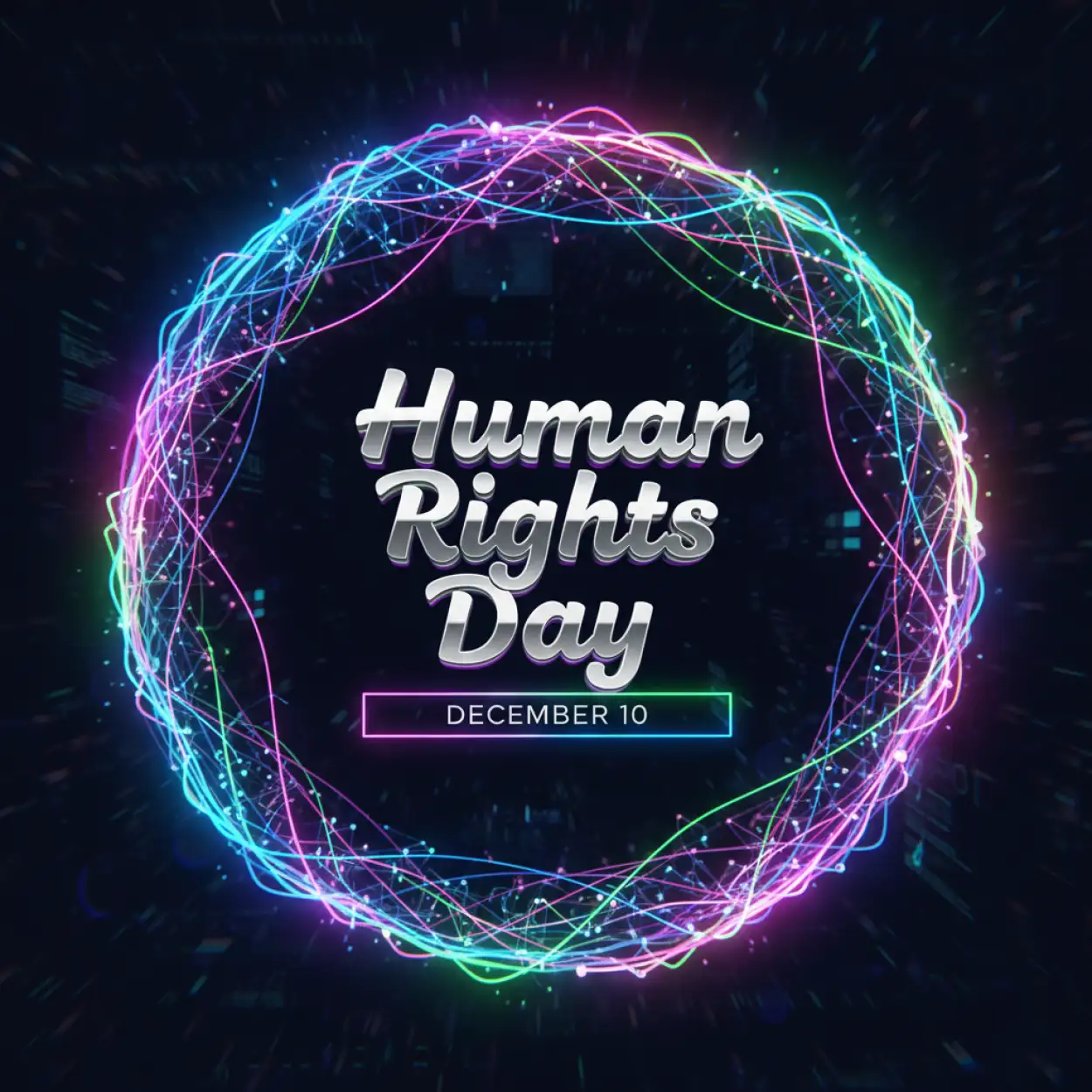 Free Download Human Rights Day Global Solidarity Illustration - High Quality Human Rights Day Background