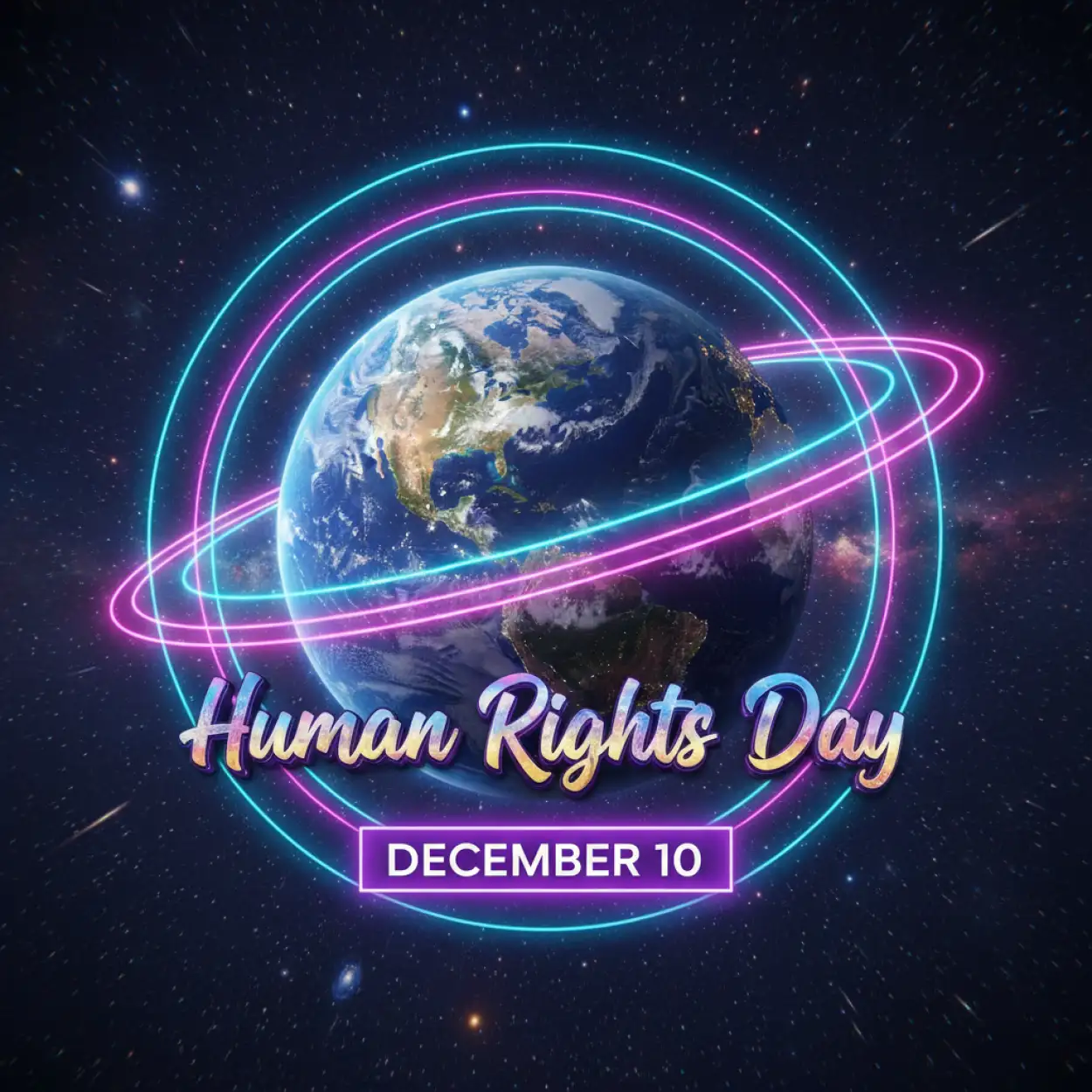 Free Download Human Rights Day Inspirational Slogans Poster - High Quality Human Rights Day Background