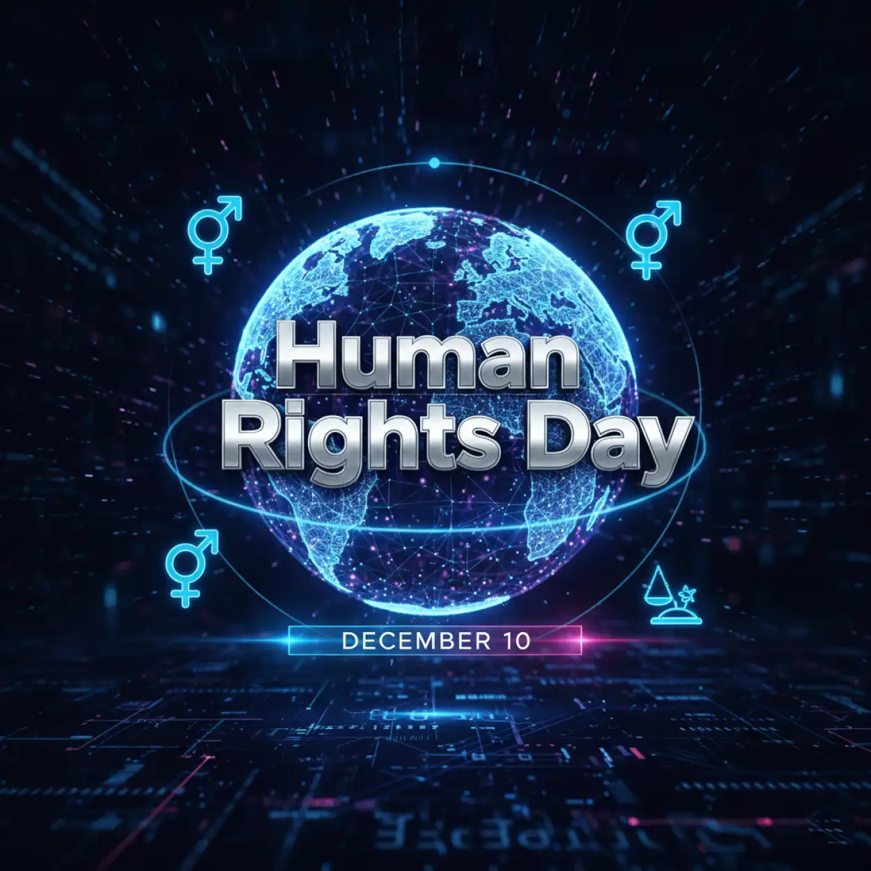 Free Download Human Rights Day Social Media Post Ideas With Creative Captions - High Quality Human Rights Day Background