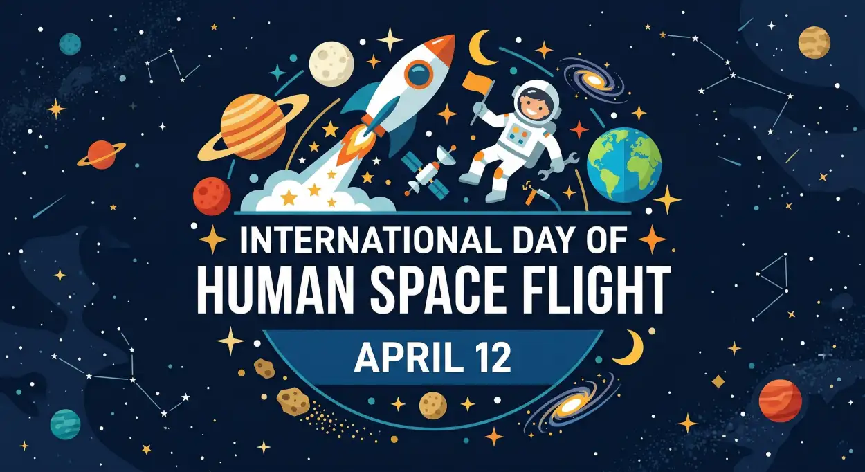 Free Download Human Space Flight Day Kab Hai 2026 - High Quality International Day Of Human Space Flight 2026 Image