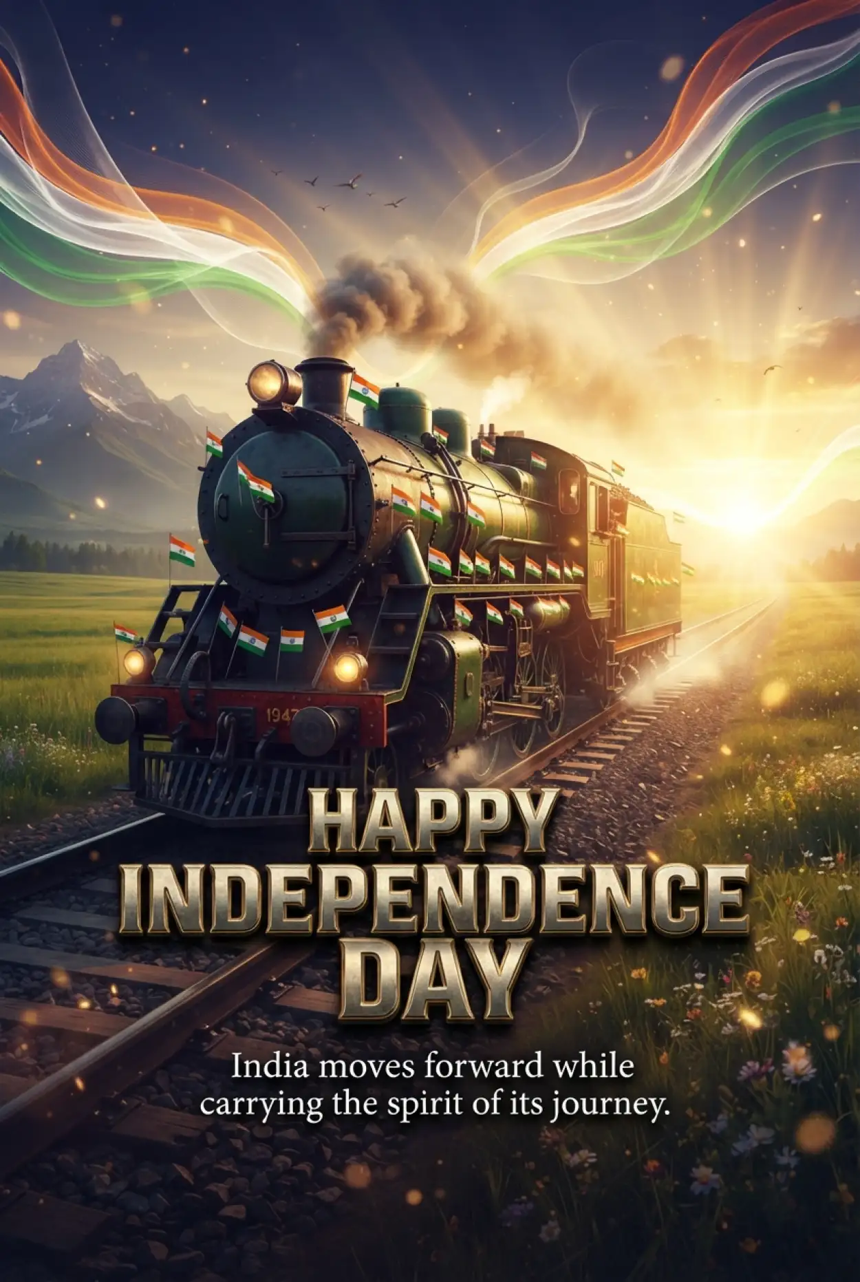 Free Download Independence Day 2026 Creative Wishes For Social Media - High Quality Indian Independence Day Wishes 2026 Image