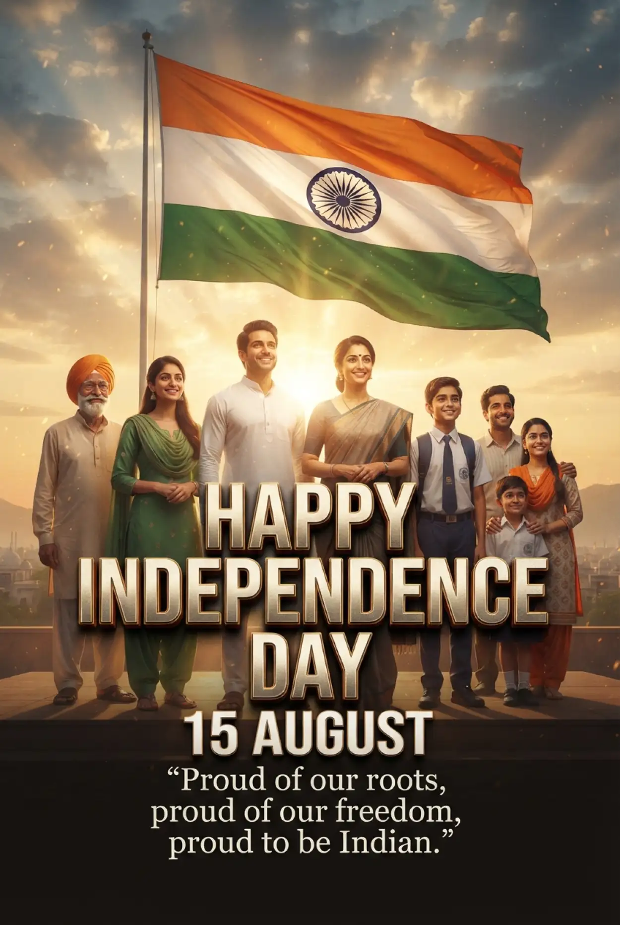 Free Download Independence Day 2026 Trending Wishes Images For Instagram - High Quality Indian Independence Day Wishes 2026 Image