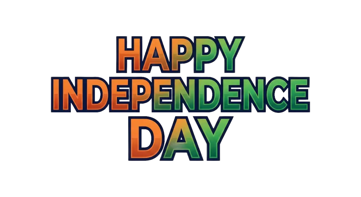 Free Download Independence Day Greeting Png 2 - High Quality Happy Independence Day Png 2026 Transparent PNG