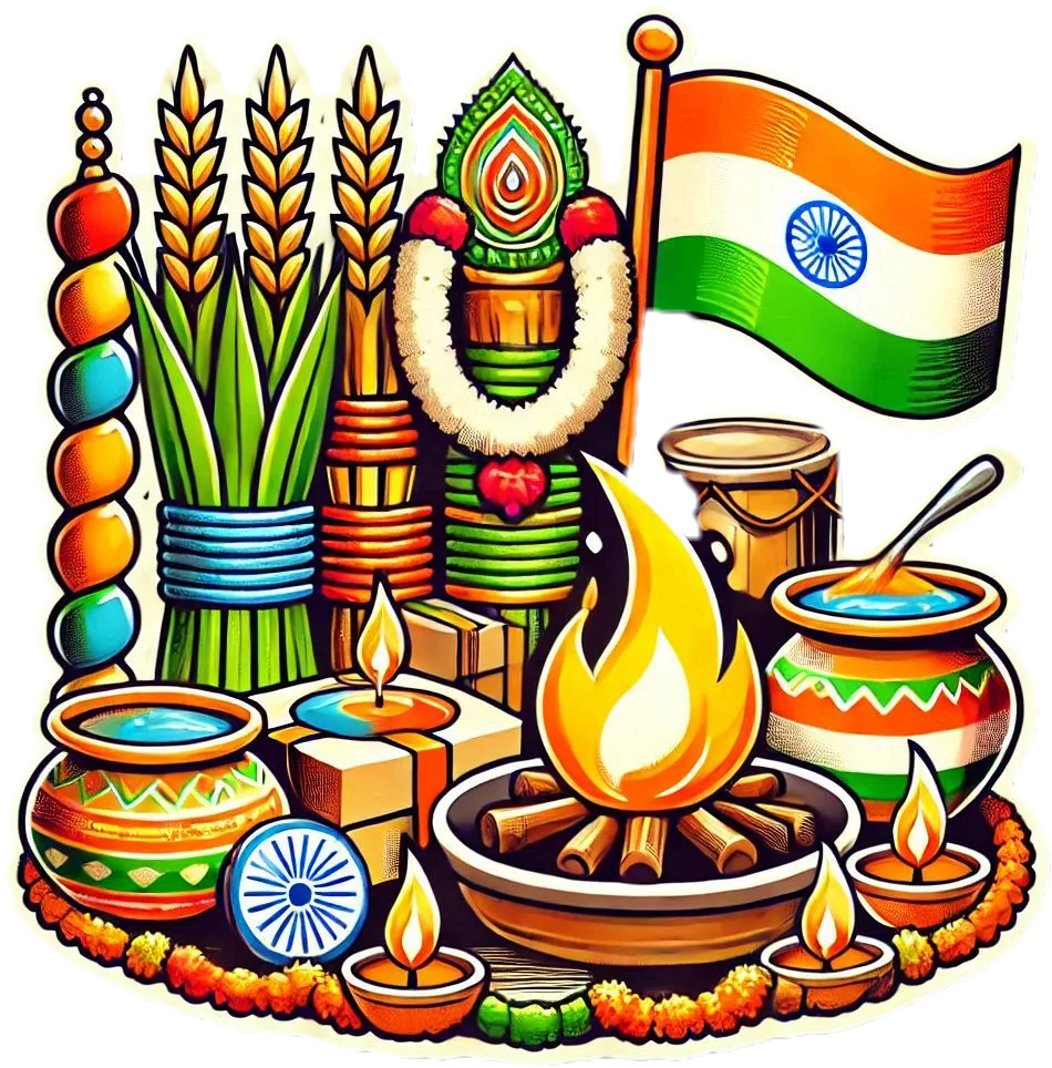 Free Download India Lohri Png Highlighting Punjabi Culture - High Quality Lohri PNG PNG Image