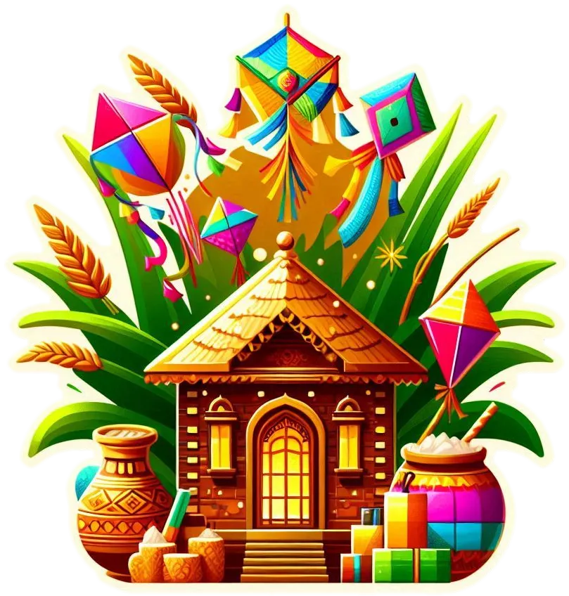 India Lohri Png With Cultural Elements - Royalty Free Lohri PNG Image | Pngmagic Free Download India Lohri Png With Cultural Elements - High Quality Lohri PNG PNG Image
