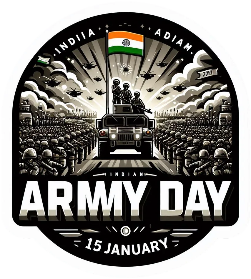 Indian Army Day Png 2025 With Bold Typography - Royalty Free Indian Army Day Png Image | Pngmagic Free Download Indian Army Day Png 2025 With Bold Typography - High Quality Indian Army Day Png PNG Image
