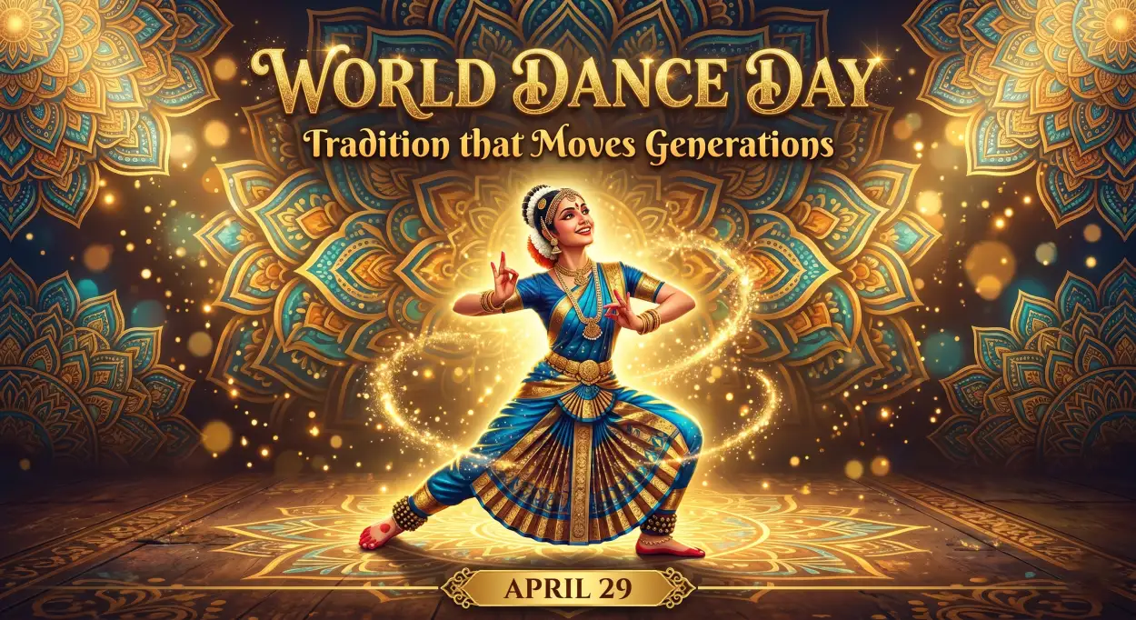 Free Download Indian Classical Dance Day Celebration - High Quality World Dance Day 2026 Image