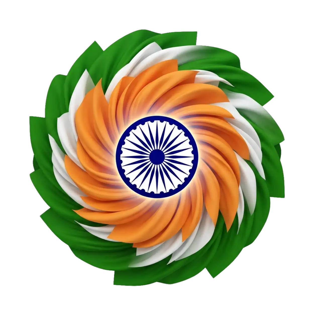 Free Download Indian Flag Ashoka Chakra Png - High Quality Indian Flag Png Transparent PNG