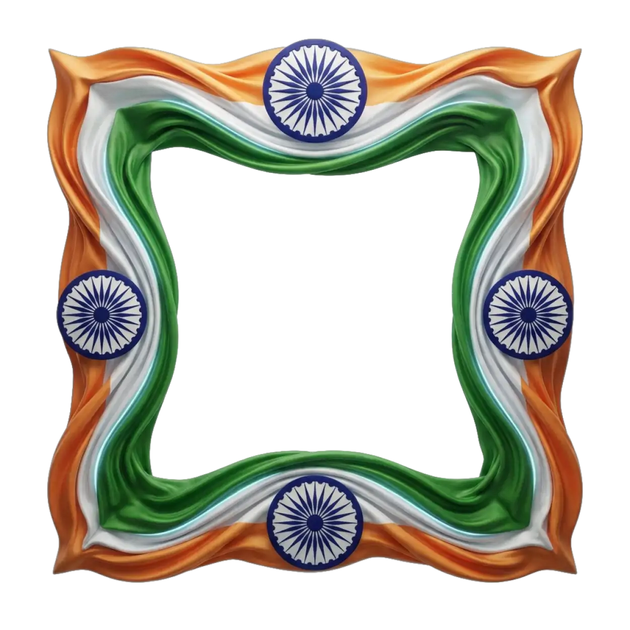 Free Download Indian Flag Corner Decoration Png - High Quality Indian Flag Png Transparent PNG