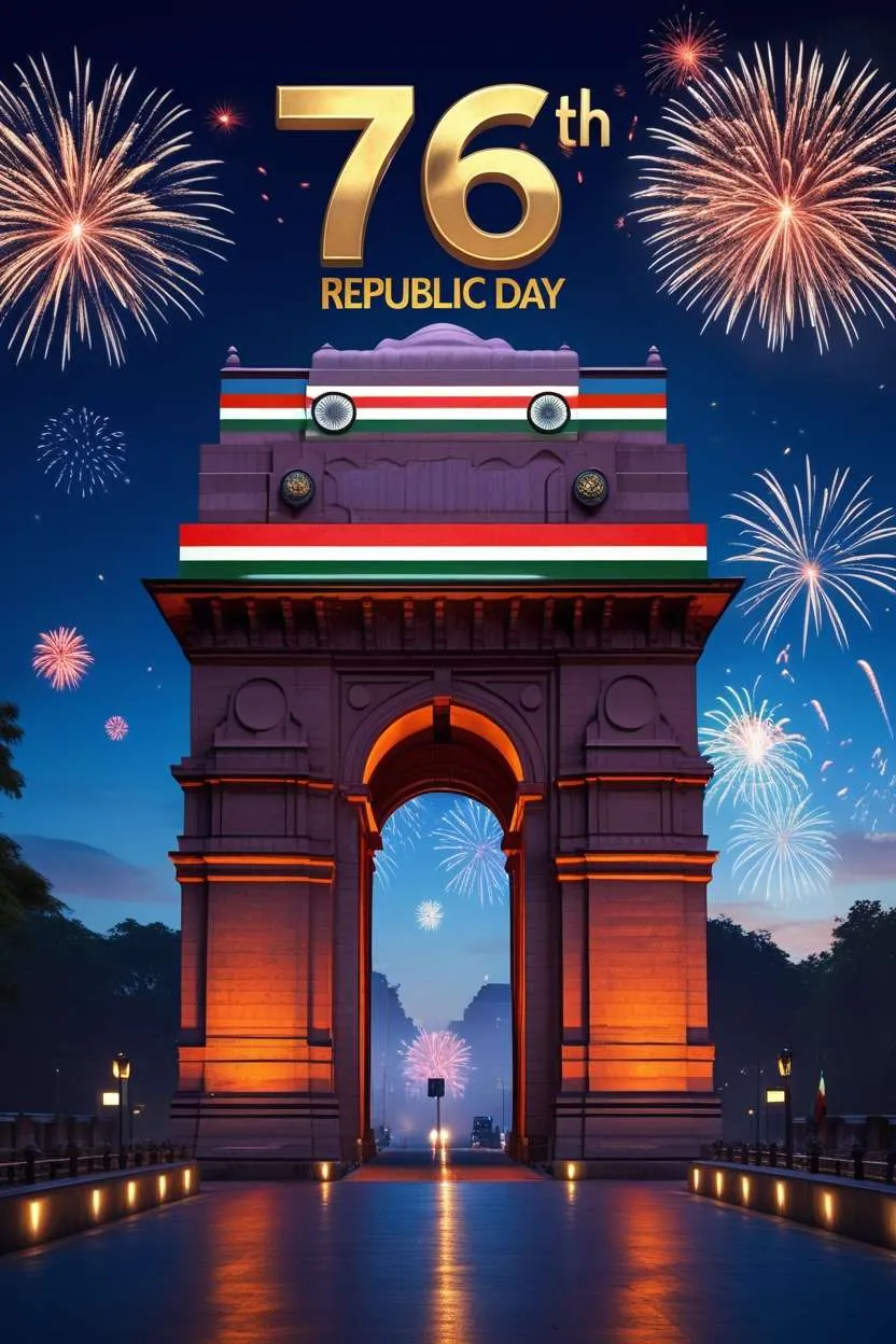 Indian Flag Images For 76th Republic Day 2025 - Royalty Free 76th Happy Republic Day Of India 26 January Image | Pngmagic Free Download Indian Flag Images For 76th Republic Day 2025 - High Quality 76th Happy Republic Day Of India 26 January Background