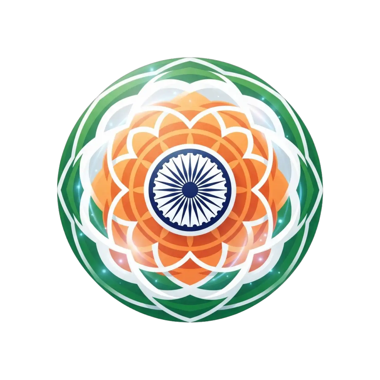 Free Download Indian Flag With Ashoka Chakra Png - High Quality Indian Flag Png Transparent PNG