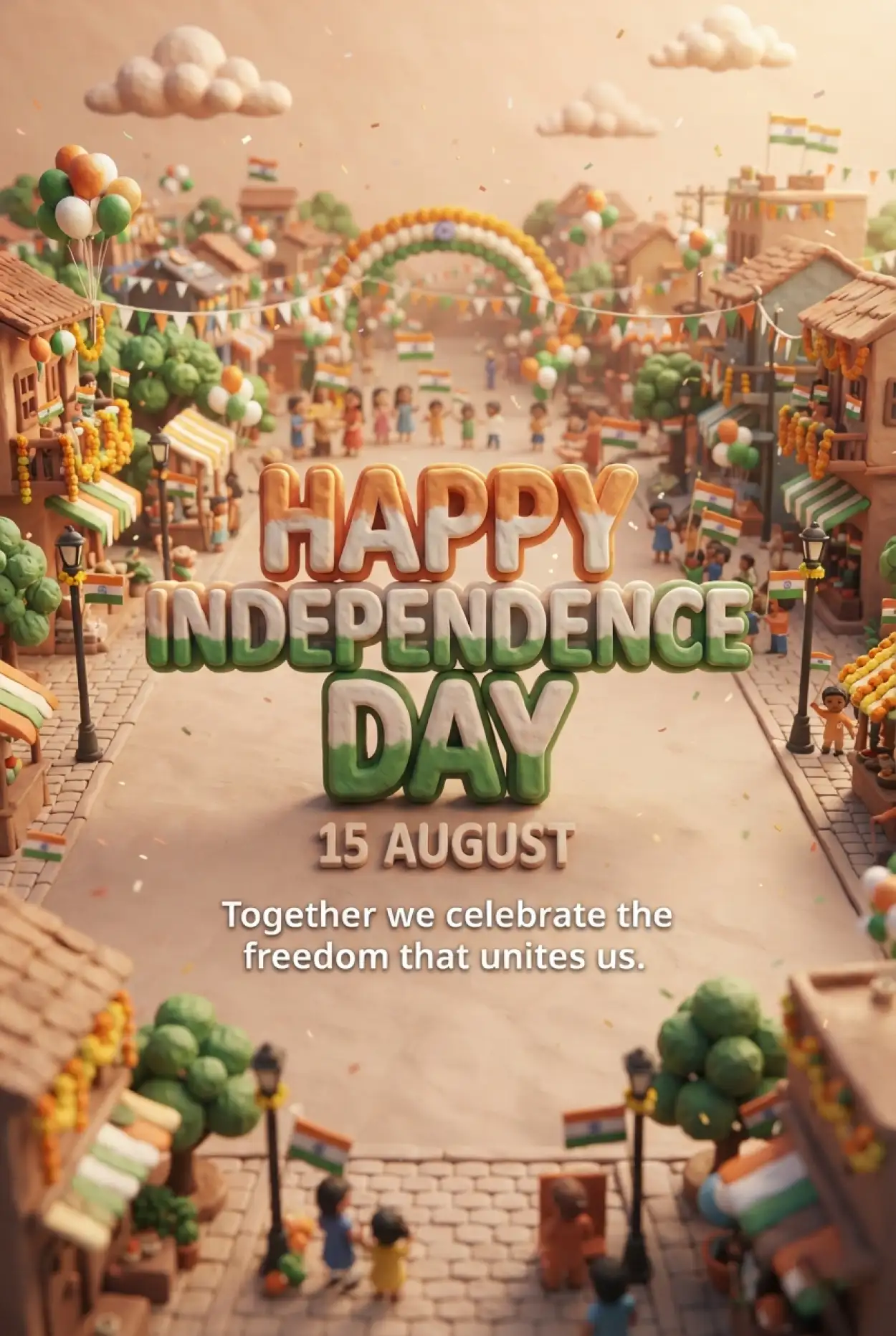Free Download Indian Independence Day Wishes 2026 Social Media Post - High Quality Indian Independence Day Wishes 2026 Image