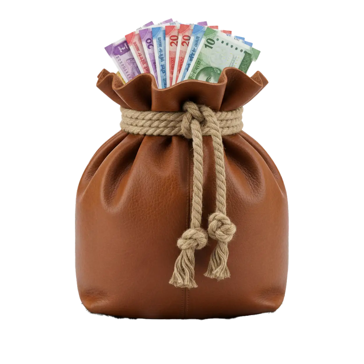Free Download Indian Money Bag Png - High Quality Money Bag Png PNG Image