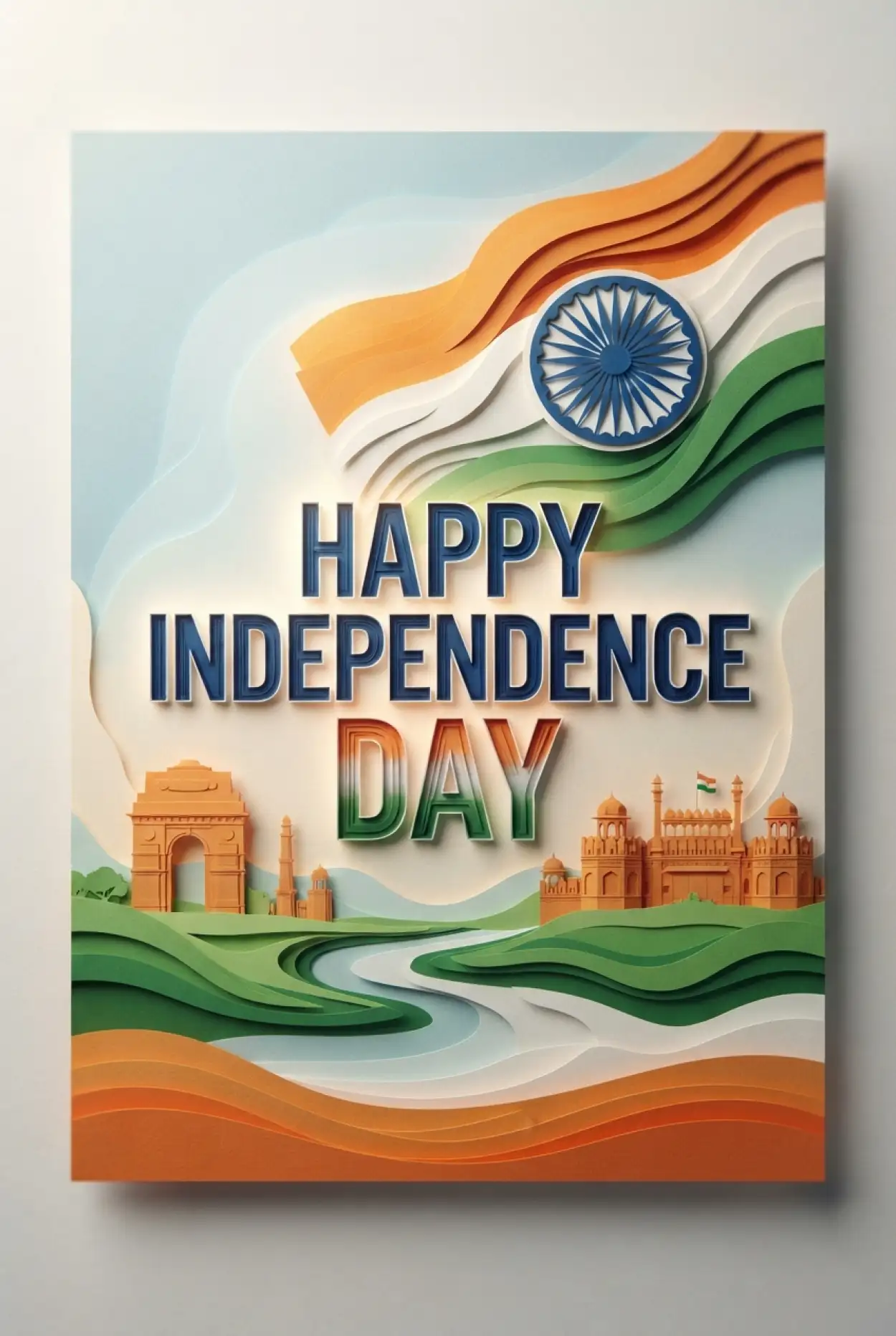 Free Download Indian Patriotic Poster Design 2026 - High Quality Independence Day Poster 2026 Image