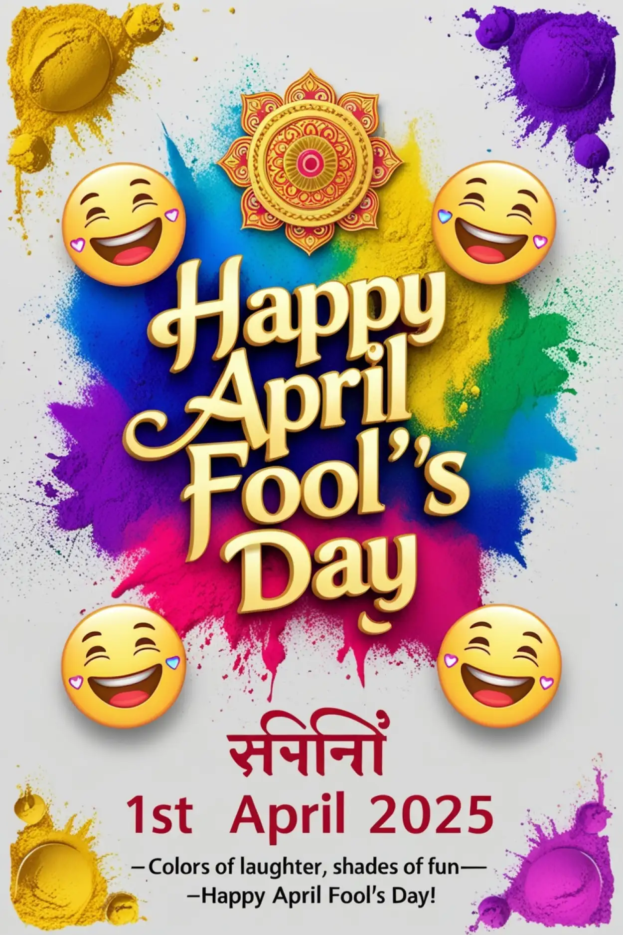 Free Download Indian-style April Fools Day Celebration - High Quality Happy April Fool Day Background