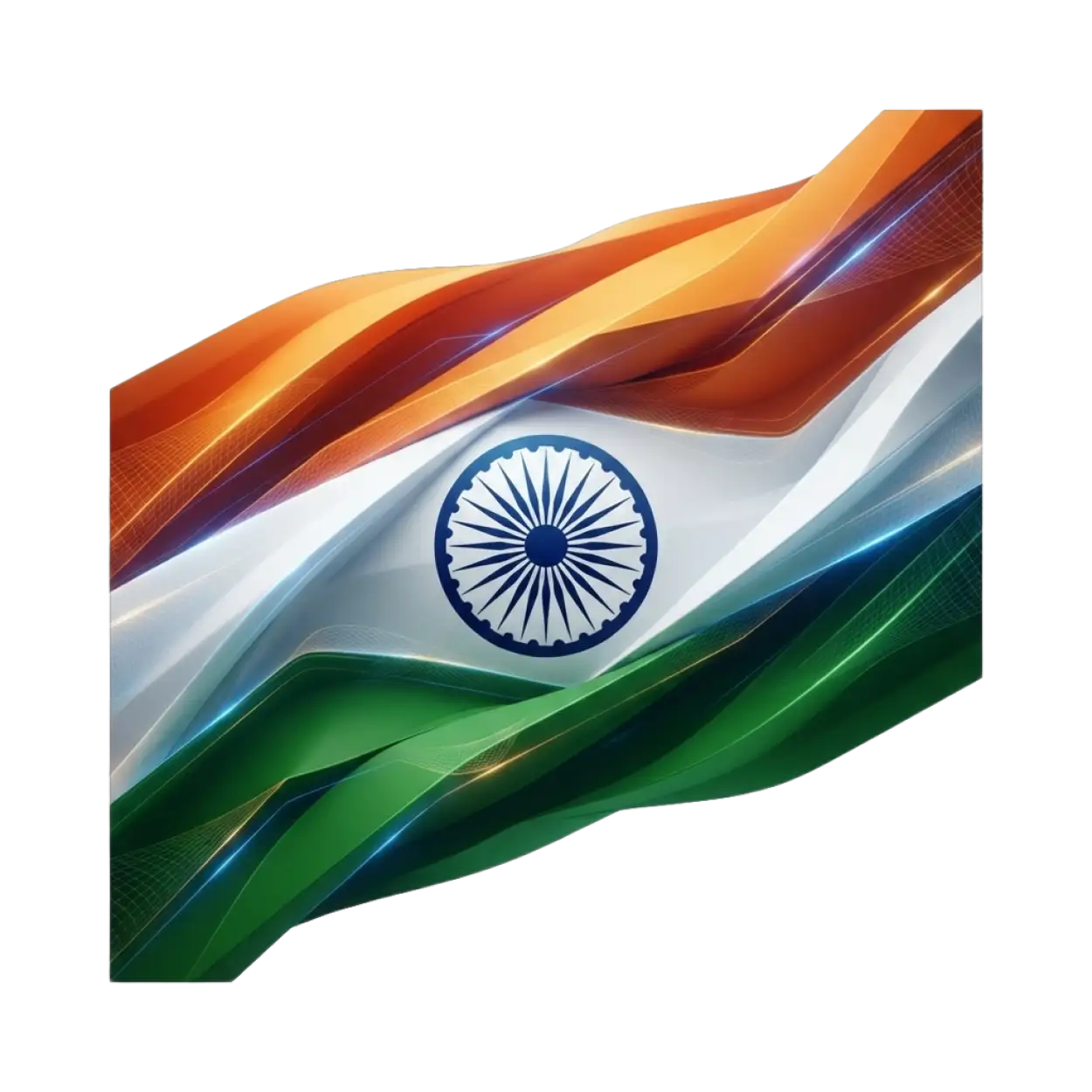 Free Download Indian Tricolor Flag Transparent Png - High Quality Indian Flag Png Transparent PNG