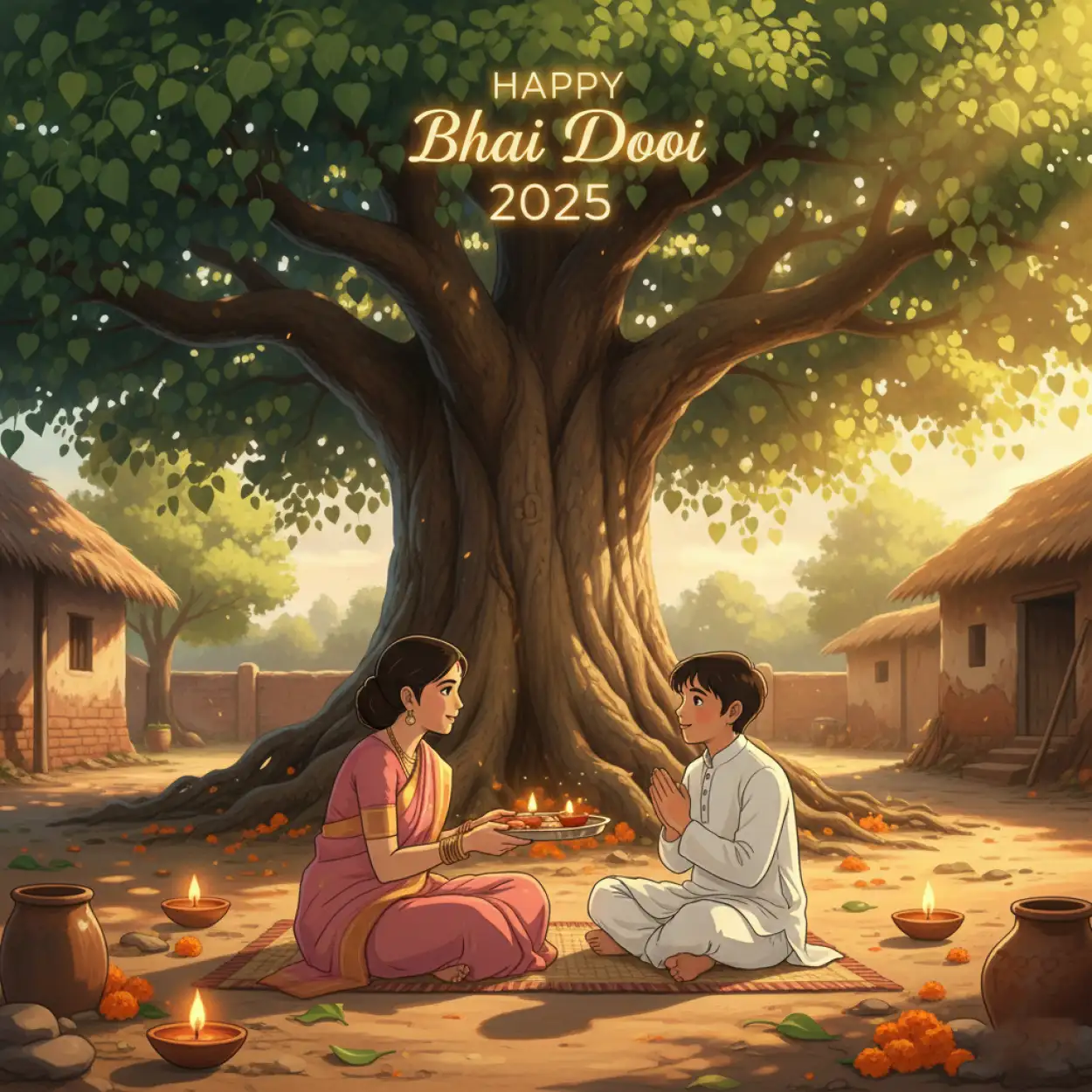 Free Download Inspirational Happy Bhai Dooj 2025 Wishes For Siblings - High Quality Happy Bhai Dooj 2025 Wishes Image