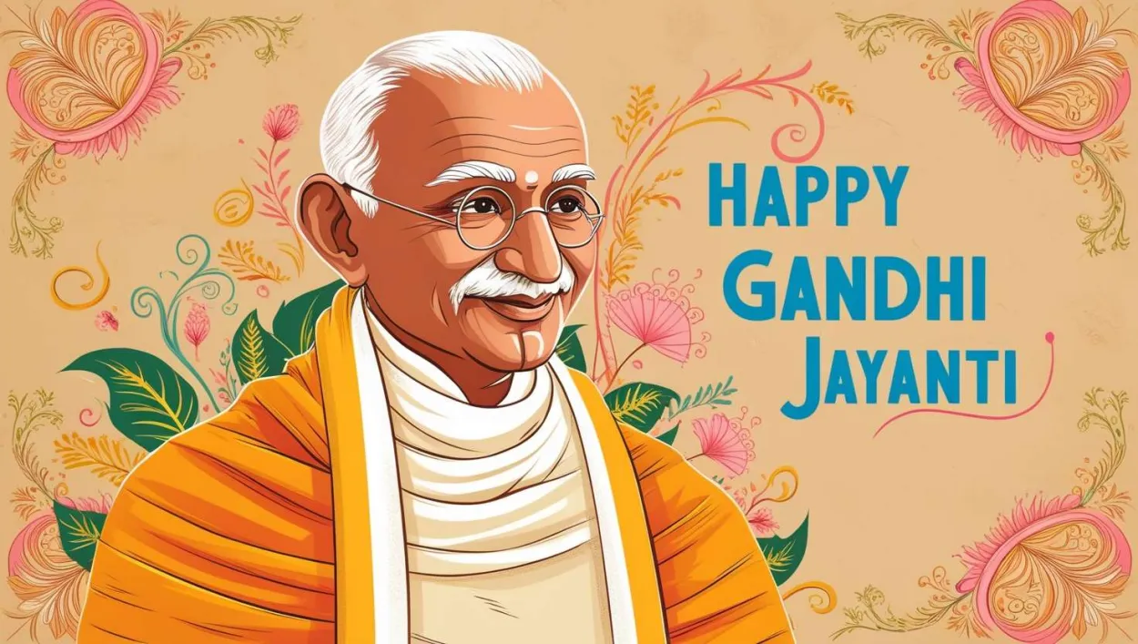 Free Download Inspirational Mahatma Gandhi Jayanti Wishes Images For Sharing - High Quality Mahatma Gandhi Jayanti Wishes Background