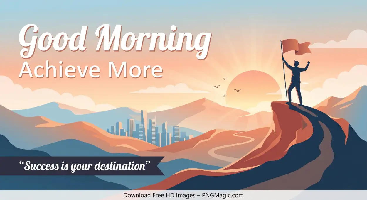 Free Download Inspiring Good Morning Quotes For Success - High Quality Good Morning Motivation For Success Image