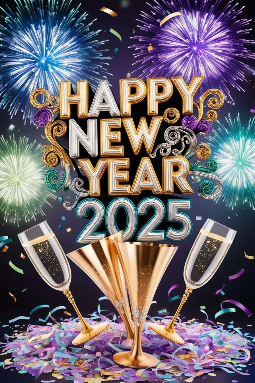 Free Download Inspiring New Year 2025 Posts For Pinterest - High Quality New Year 2025 Social Media Posts Background