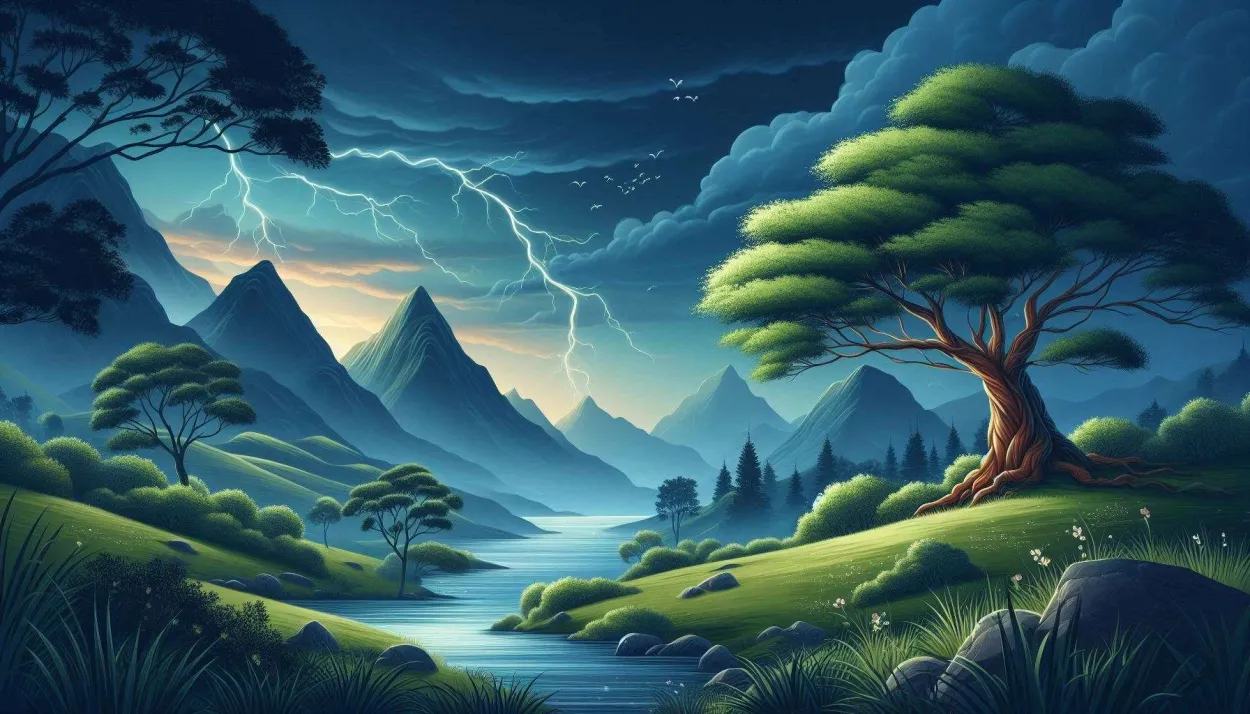 Intense Nature Background With Lightning Storms - Royalty Free Nature Background Image | Pngmagic Free Download Intense Nature Background With Lightning Storms - High Quality Nature Background Background