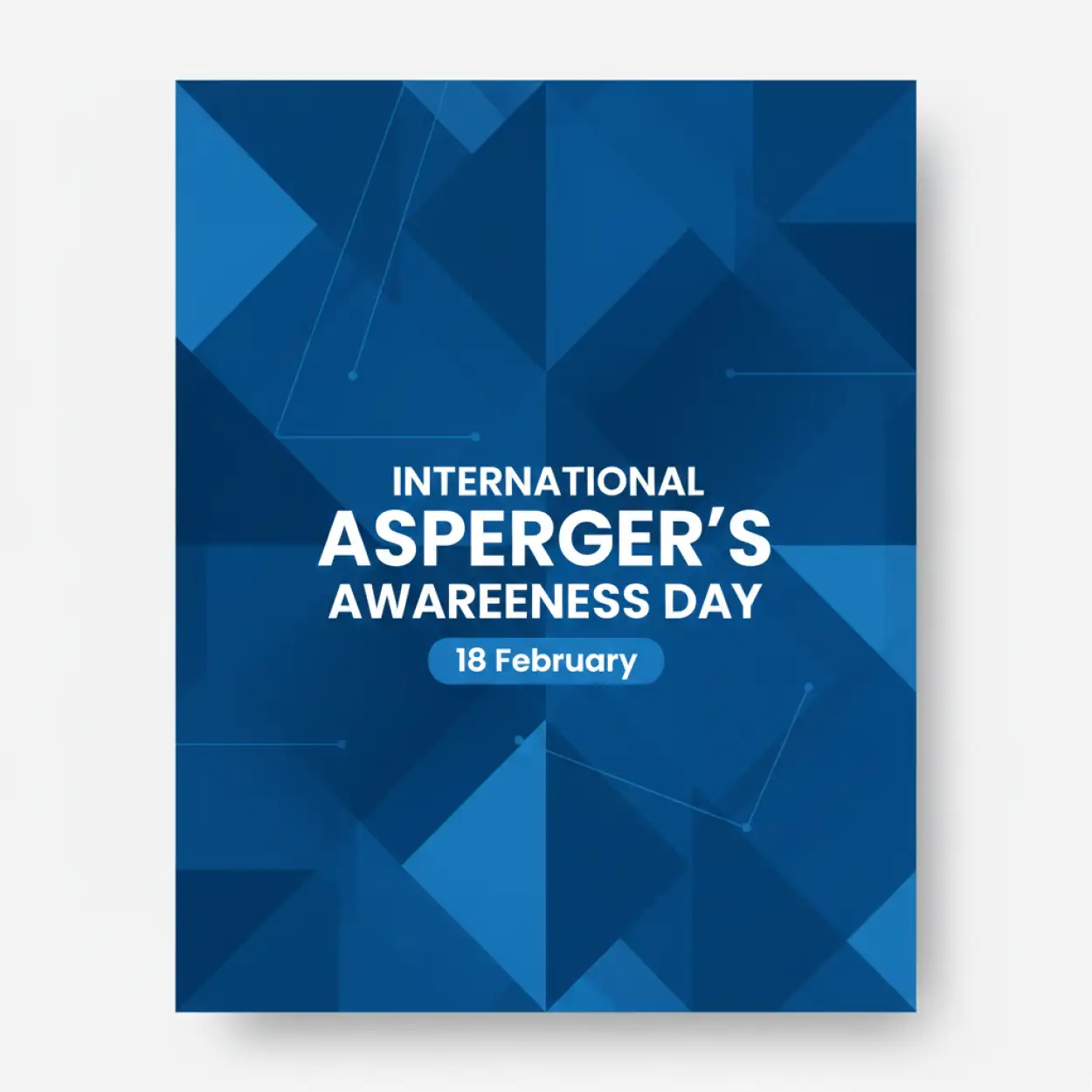 International Aspergers Awareness Day Minimal Poster Design - Royalty Free International Aspergers Awareness Day Image | Pngmagic Free Download International Aspergers Awareness Day Minimal Poster Design - High Quality International Aspergers Awareness Day Background