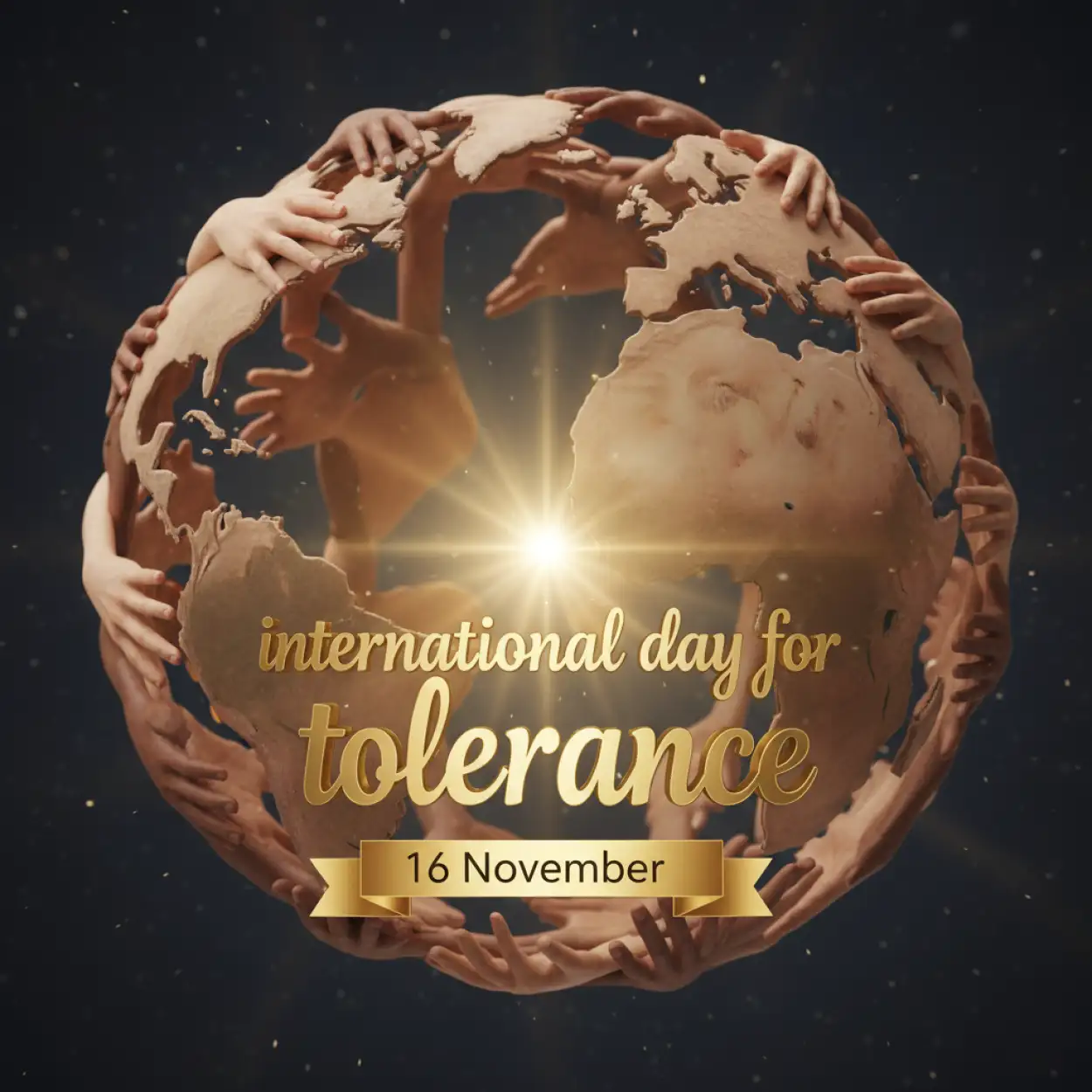 Free Download International Day For Tolerance 3d Text Design - High Quality International Day For Tolerance Image