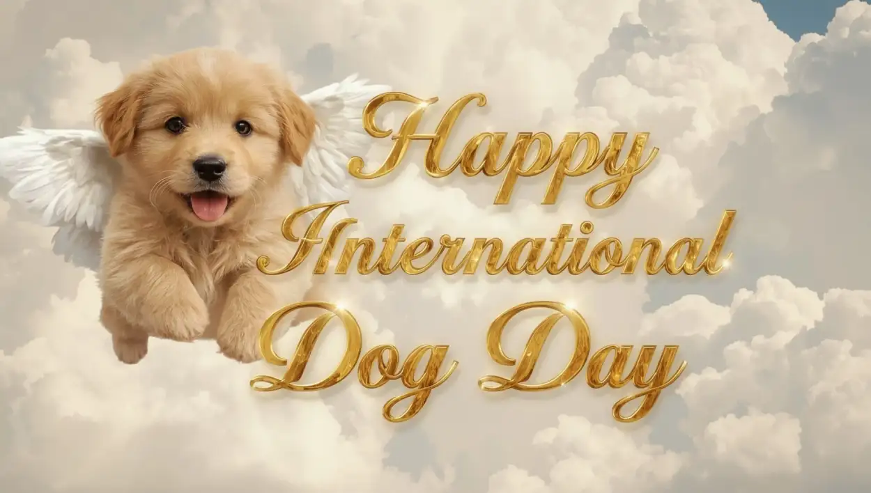 Free Download International Dog Day 2025 Quotes For Pet Parents - High Quality Happy International Dog Day Image