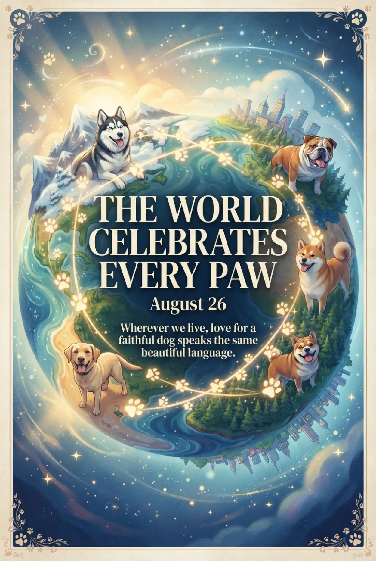 Free Download International Dog Day 2026 Global Dog Awareness - High Quality International Dog Day 2026 Image