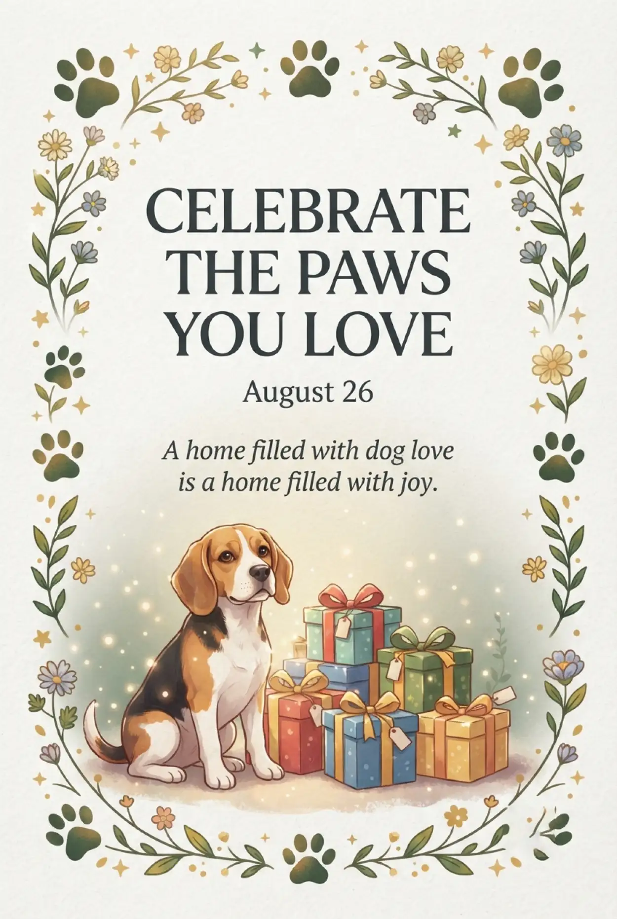 Free Download International Dog Day 2026 Greeting Cards - High Quality International Dog Day 2026 Image