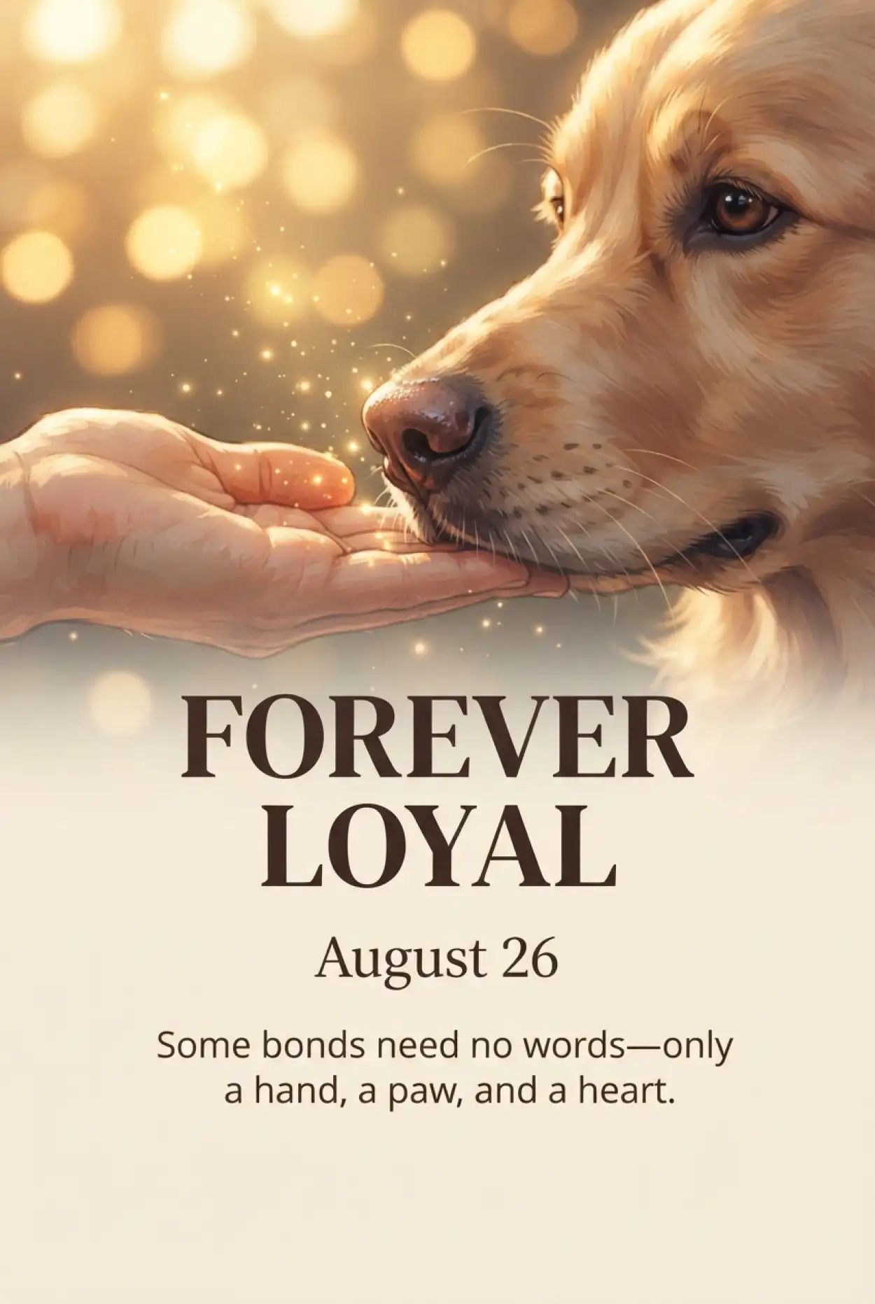Free Download International Dog Day 2026 Loyal Companion Quotes - High Quality International Dog Day 2026 Image