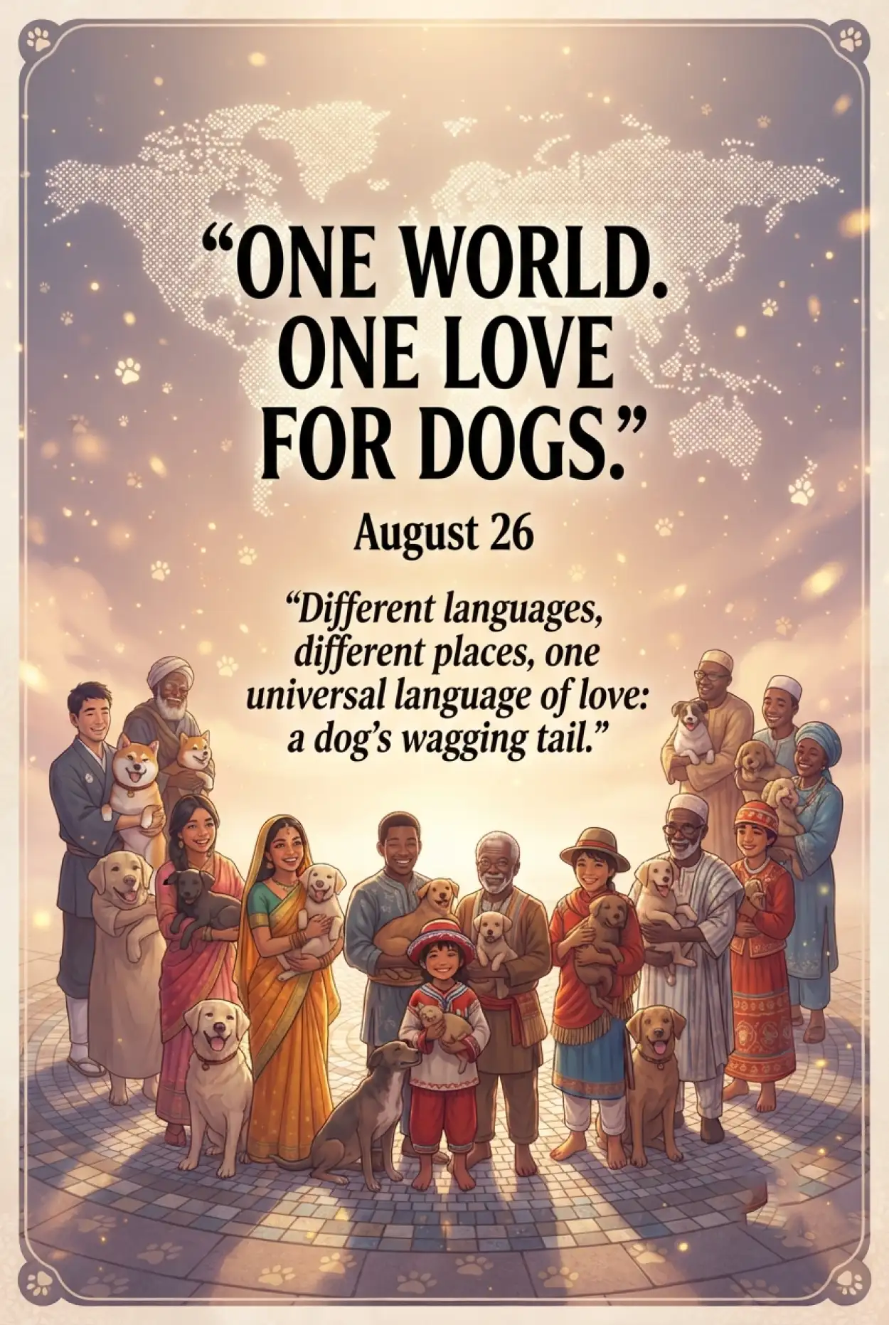 Free Download International Dog Day 2026 Poster With Quotes - High Quality International Dog Day 2026 Image