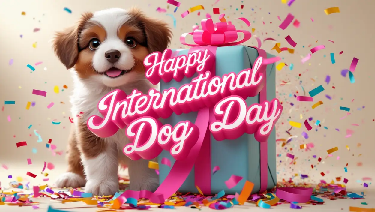 Free Download International Dog Day Quotes With Puppy Pics - High Quality Happy International Dog Day Background