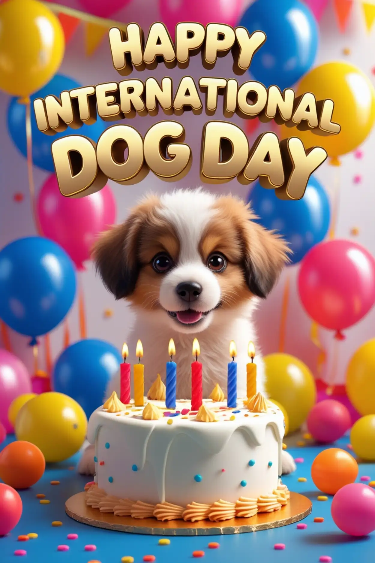 Free Download International Dog Day Wishes For Boyfriend With Puppy - High Quality Happy International Dog Day Image
