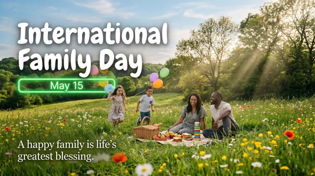 Free Download International Family Day 2026 Banner Background Hd - High Quality International Family Day 2026 Background Image