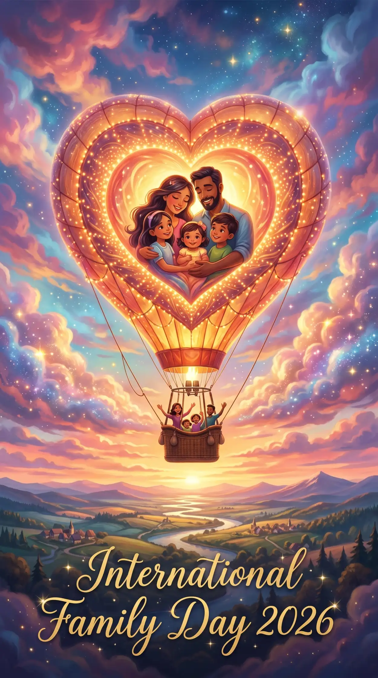 Free Download International Family Day 2026 Cute Happy Family Art - High Quality International Family Day 2026 Image
