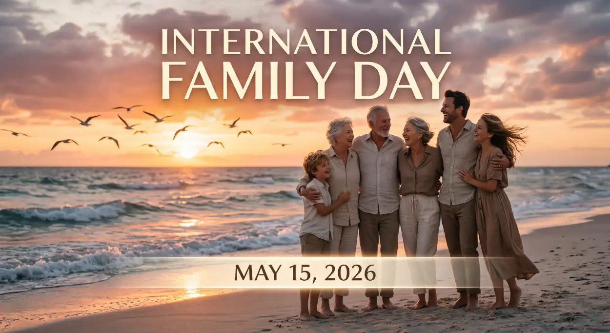Free Download International Family Day 2026 Family Memories Quotes - High Quality International Family Day 2026 Wishes Image