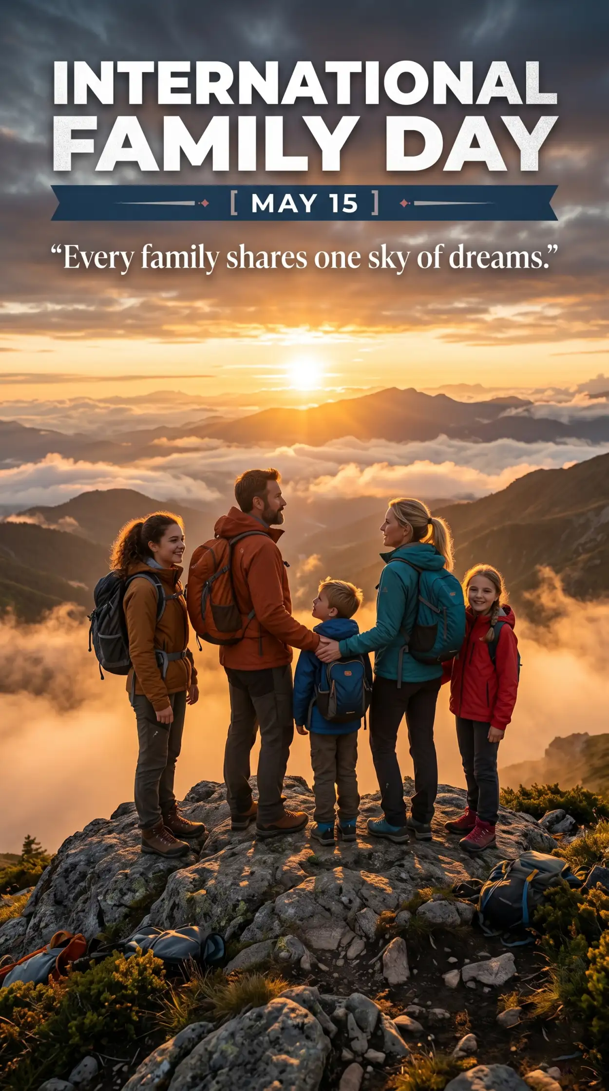 Free Download International Family Day 2026 Family Quote Typography - High Quality International Family Day 2026 Image