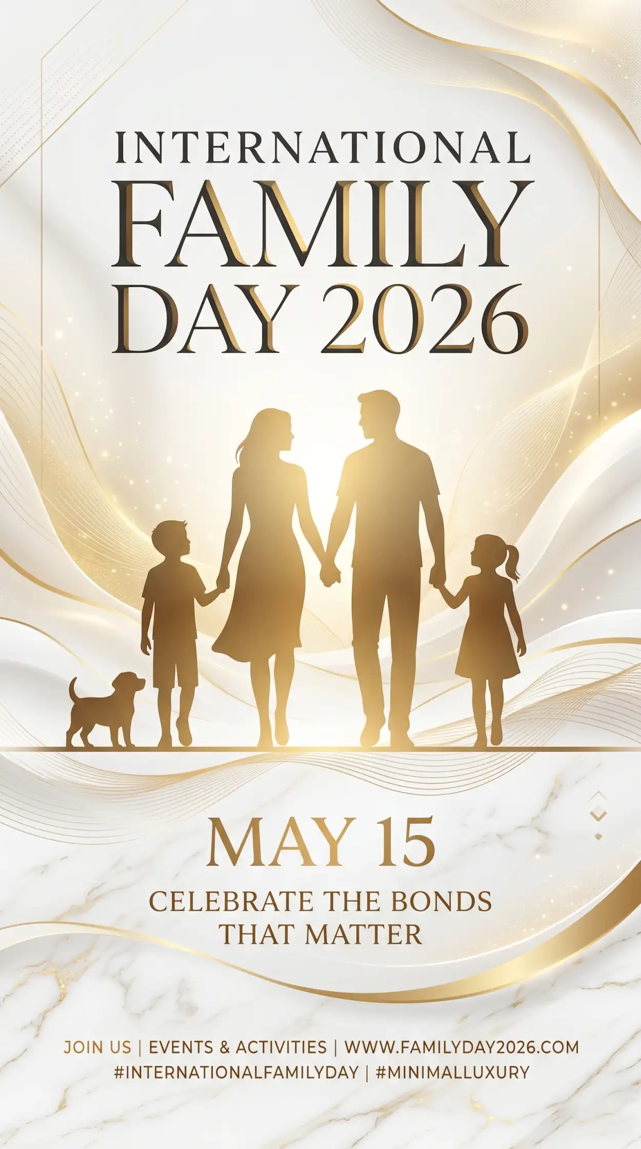 Free Download International Family Day 2026 Family Silhouette Vector - High Quality International Family Day 2026 Image