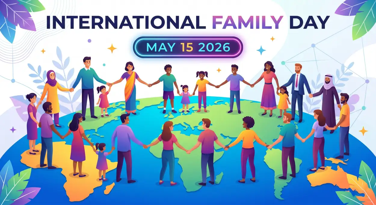 Free Download International Family Day 2026 Global Family Celebration - High Quality International Family Day 2026 Wishes Image