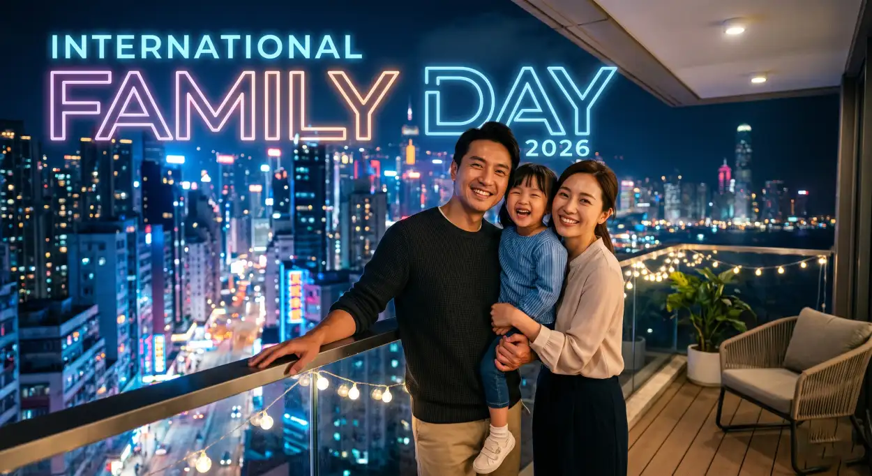 Free Download International Family Day 2026 Joyful Family Background - High Quality International Family Day 2026 Background Image