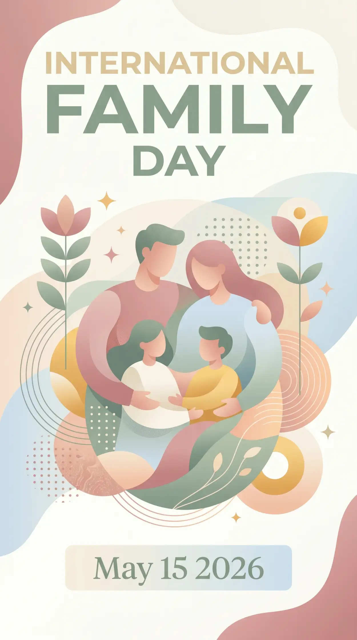 Free Download International Family Day 2026 Vector Illustration - High Quality International Family Day 2026 Wishes Image